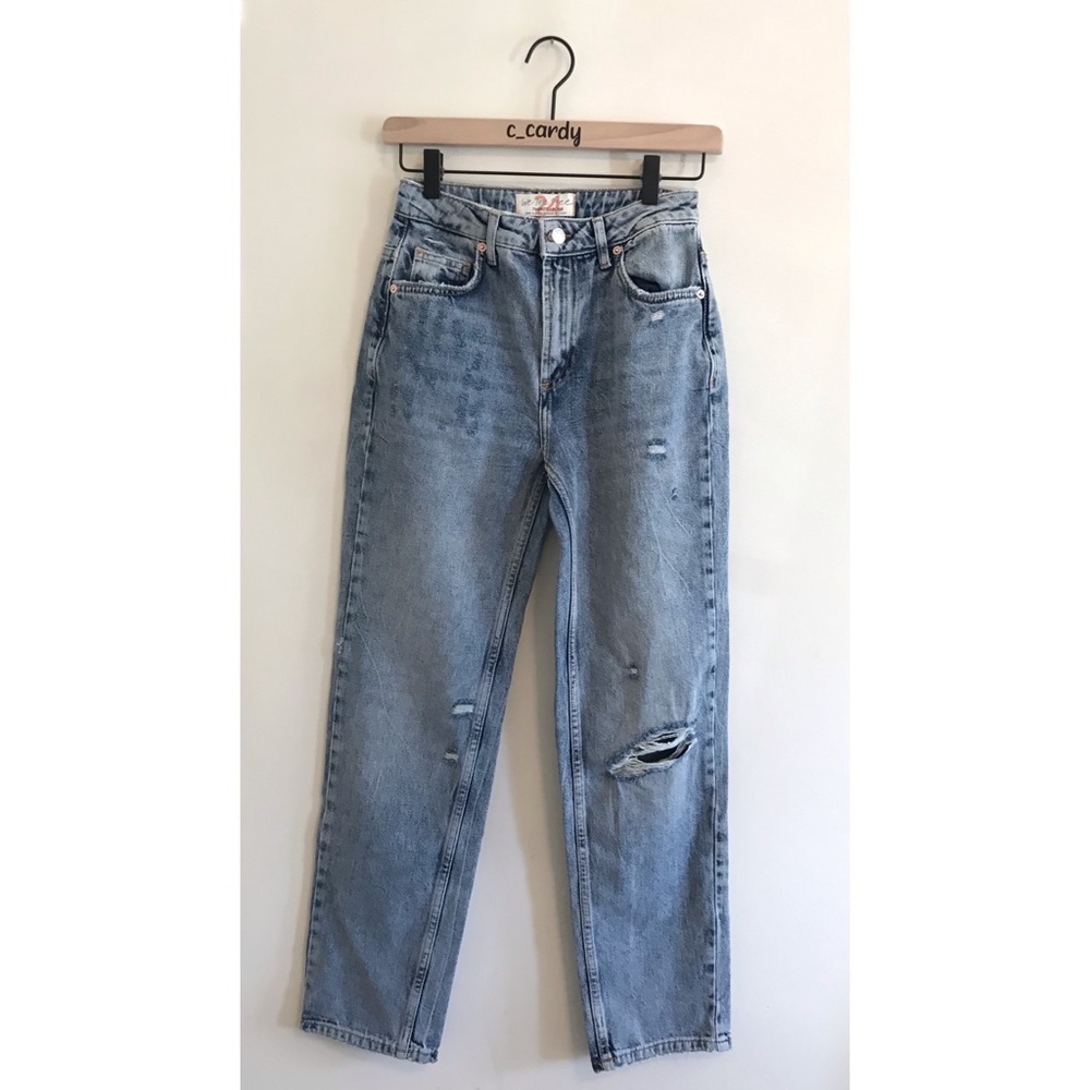 Free People Dakota Straight Leg High Rise Jeans